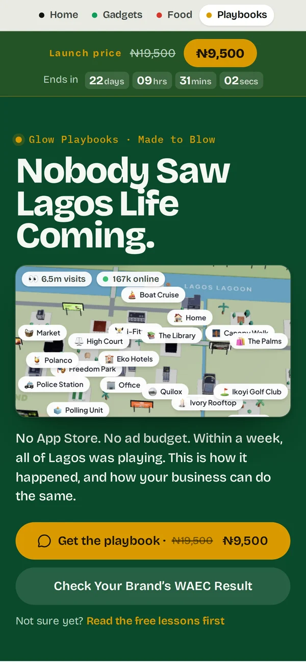 Made to Blow on an iPhone: Nobody Saw Lagos Life Coming